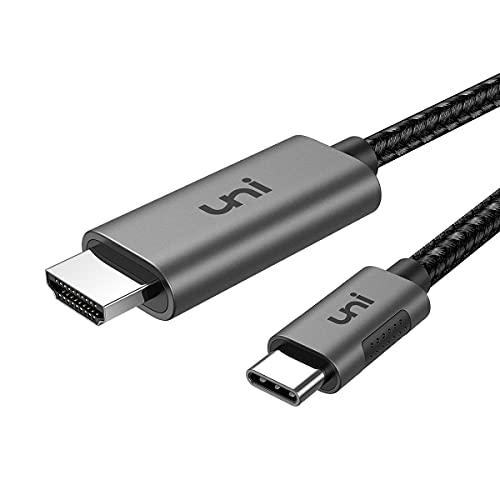 Uni - USB C to HDMI Cable 3ft, 4K@60Hz, Braided, Thunderbolt 3/4 Compatible