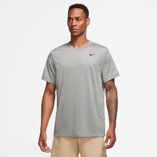 Nike Men's Dri Legend Fitness T-Shirt, Tumbled Grey/Flt Silver/Heather/Black - Medaid International