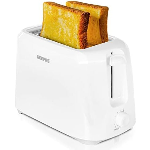 Geepas 2 Slice Bread Toaster, Variable Browning Setting, GBT36515 | Cancel Function | Removable Crumb Tray | Wide Slots and High Lift Feature | Cord Storage - Medaid