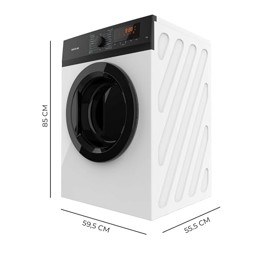 Cecotec - 7 kg Dryer with 15 Programs, Automatic Drying, Kid Lock, Silence Function