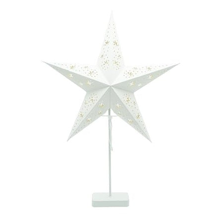 Heitmann Deco - LED Star with Stand, Warm White Lights, Elegant Design, Cozy Atmosphere