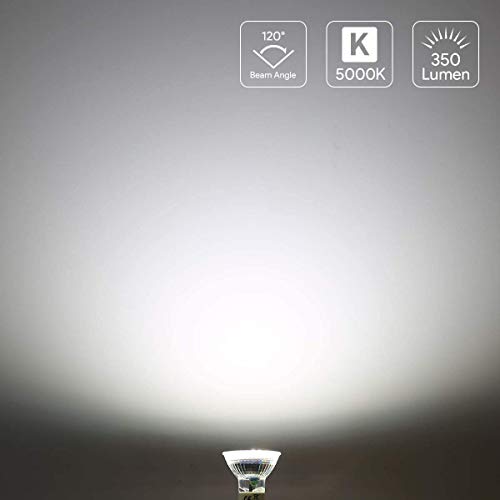 Lepro - GU10 LED Bulbs Cool White 5000K, 4W 325lm, Pack of 5