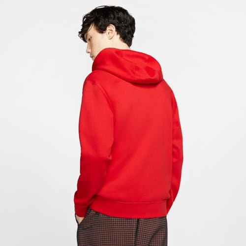 Nike Men's Sportswear Club Fleece Full Zip-Up Hoodie Men, University Red, M - Medaid International