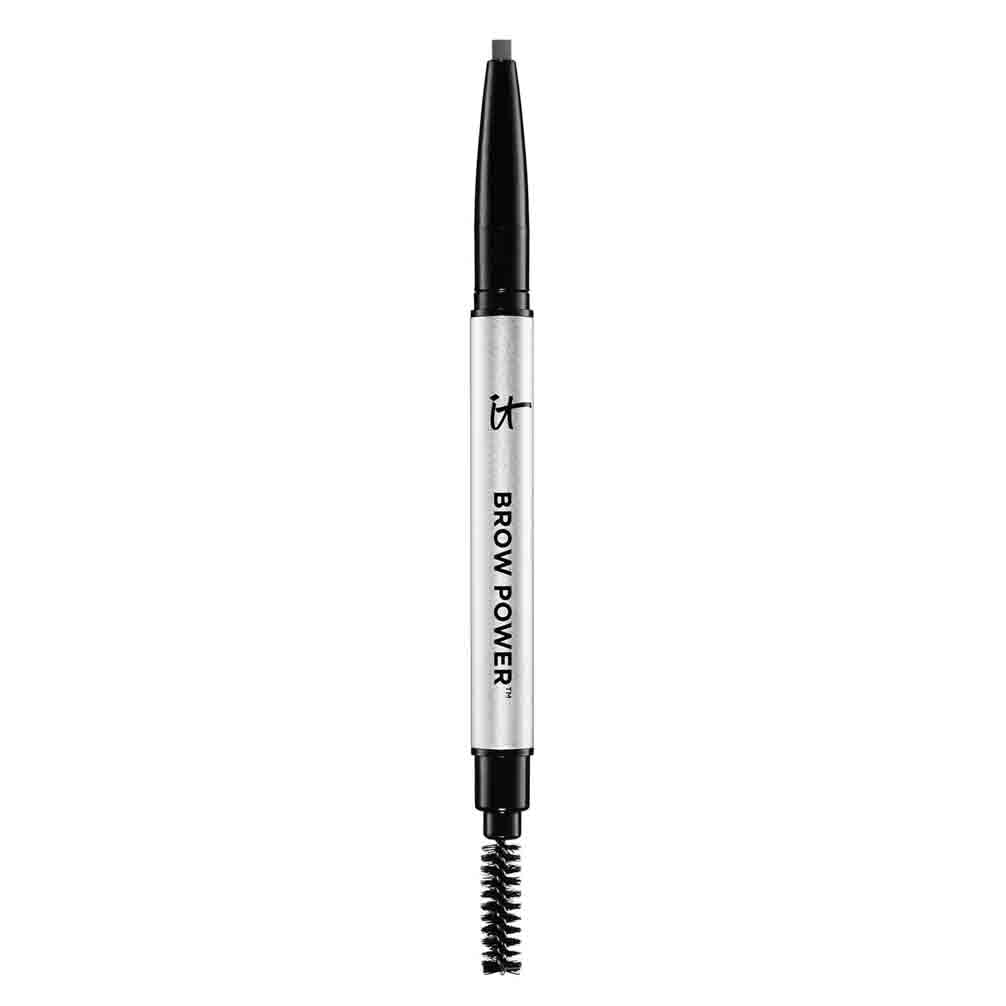 IT Cosmetics Brow Power Universal Taupe Brown Eyebrow Pencil (Taupe) -Long-Lasting, Budge-Proof, Nourishing Biotin & Antioxidants, Easy to Apply & Adjustable, Natural Brow Makeup, Built-in Spoolie - Medaid International