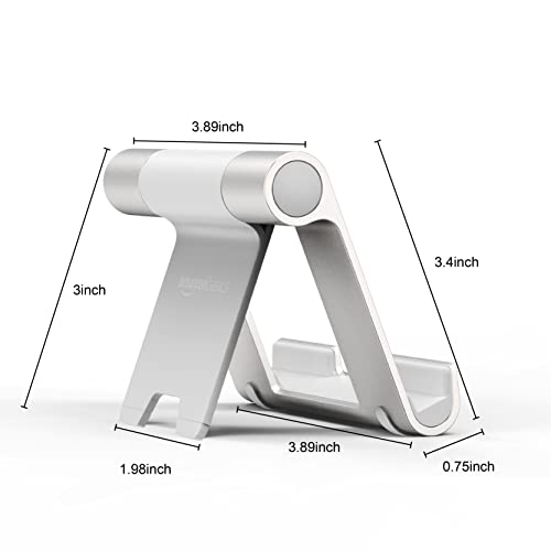 AmazonBasics L6LSH001-CS-R Multi-Angle Portable Stand for Tablets, E-readers and Phones - Silver - Medaid International