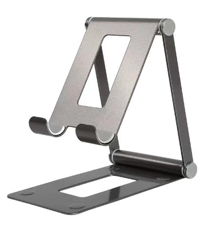 Universal Adjustable Phone Stand - 360° Tilt & Swivel Aluminum Holder for Desk, Bed, Travel Heavy-Duty Stable Base for Phones & Tablets - Medaid International