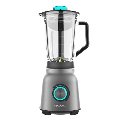 Cecotec - 1800W Power Blender with 5 Speeds, 6 Stainless Steel Blades, Ice Crusher, Turbo Function