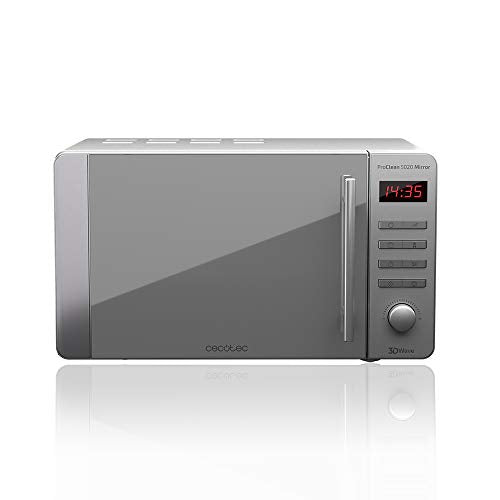 Cecotec - 700W Stainless Steel Microwave with 20L Capacity & 8 Cooking Programs