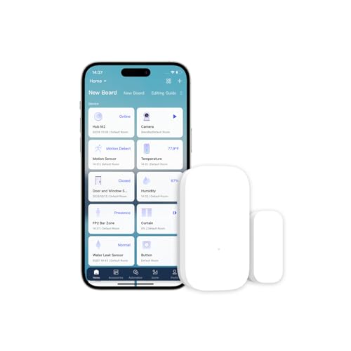 Aqara - Wireless Door and Window Sensor, Zigbee Connection, Requires Hub, Smart Home Compatible