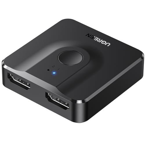 UGREEN - 4K HDMI Switch 60Hz, 2 Inputs, 1 Output, HDR, Dolby Atmos Compatible