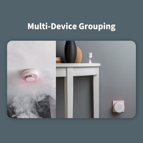 Aqara - Smoke Detector with 85dB Siren, LED Indicator, HomeKit & Alexa Support