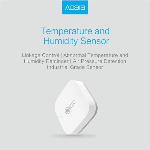 Aqara - HomeKit Compatible Temperature & Humidity Sensor, Compact Design, Accurate Readings