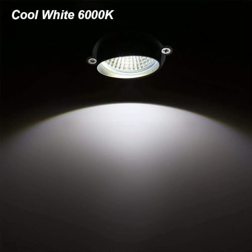 Ygapuzi - 5W LED Landscape Lights, 12V Low Voltage, Cool White, Pack of 2