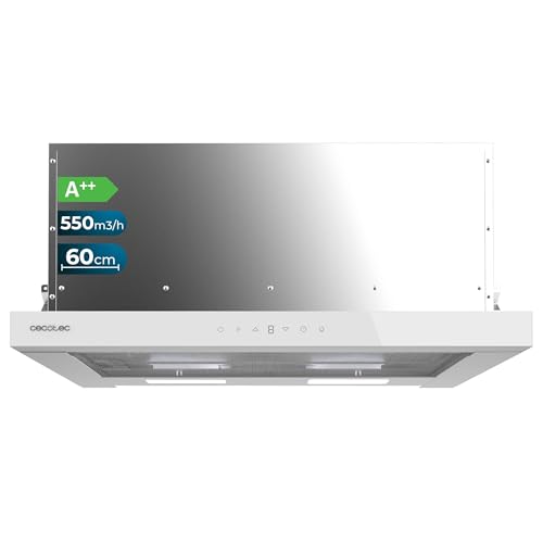 Cecotec - 60 cm Telescopic Extractor Hood, 70W Motor, Touch Control, A++ Energy