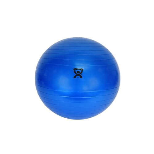 CanDo - Blue Non-Slip PVC Inflatable Exercise Ball, 12" Diameter, 300 lbs Capacity
