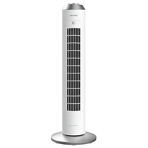 Cecotec - EnergySilence 8090 Tower Fan, 60W, Oscillating, 3 Speeds, 8-Hour Timer