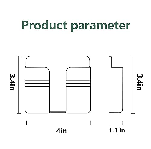 CEI&BPY Wall Mount Phone Holder, Phone Stand with Self Adhesive. Phone Holder for Charging and RV for iPhone and Android (1Pc,White) - Medaid International