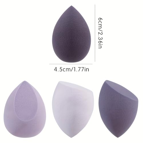 4 Pcs Makeup Sponges Blender Set Professional Beauty Sponge Foundation Blending Blender Beauty Sponge For Makeup Tool with Gift Box Latex-Free Dry Wet Use Foundation Cosmetic Makeup Accessories - Medaid International