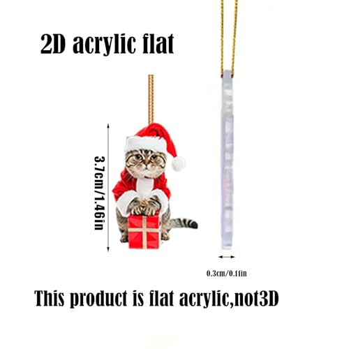 DandelYunx Cat Advent Calendar 2024 | 24-Day Christmas Countdown with Acrylic Cute Cat Ornaments | Christmas Tree Decoration for Cat Lovers - Medaid International