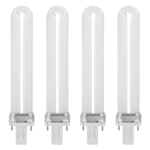 Lurrose - 4pcs 9W UV Nail Dryer Bulbs, 365nm Tube for Nail Art Lamps