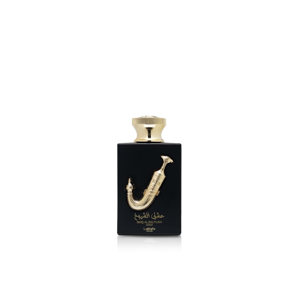 Lattafa Pride Ishq Al Shuyukh Gold for Unisex Eau de Parfum Spray, 3.4 Ounce - Medaid International