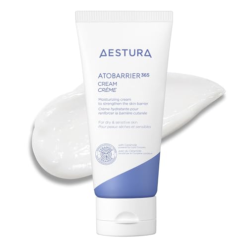 AESTURA ATOBARRIER365 Cream with Ceramides, Korean Face Moisturizer for Barrier Repair | 120H lasting Hydration, Ceramide Capsules, Dry & Sensitive Skin, Non-comedogenic, 80 mL / 2.70 fl.oz.|B09YDCCJBJ