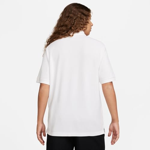 Nike Club Men's Short-Sleeve Polo (White/Black, FN3894-100) Size Large - Medaid International