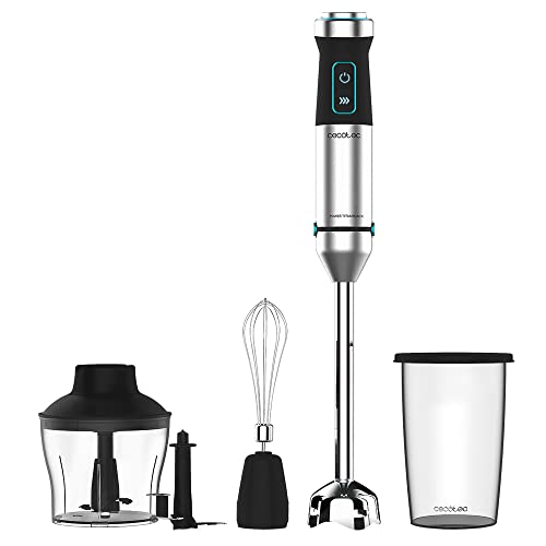 Cecotec - 1500W Hand Blender with CrossBlades, Splash Guard & 800ml Jug
