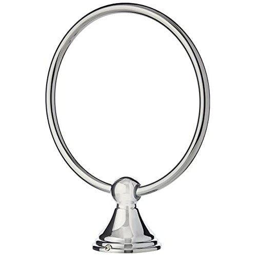 Amazon Basics - Modern Towel Ring, 6.3-Inch Diameter, Polished Chrome
