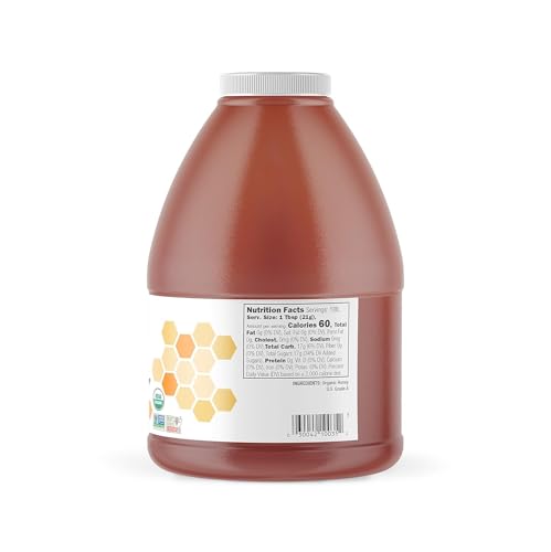 Glorybee, Organic Light & Mild Honey, 100% US Grade A Honey, 5lb - Medaid International