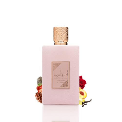 Lattafa Asdaaf Ameerat Al Arab Prive Rose Eau de Parfum Spray for Women, 3.4 Ounce - Medaid International