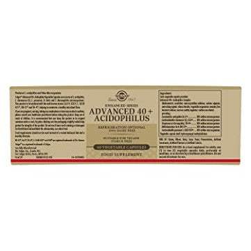 Solgar Advanced 40+ Acidophilus, 120 Vegetable Capsules - Supports Healthy Intestinal Flora - 1.5 Billion Microorganisms Per Serving - Gluten, Dairy, Lactose & Milk Free - Vegetarian - 120 Servings - Medaid International