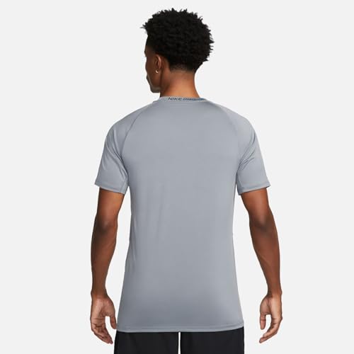 Nike Men's Pro Dri-Fit Slim Short Sleeve Top, Smoke Grey/Black - Medaid International