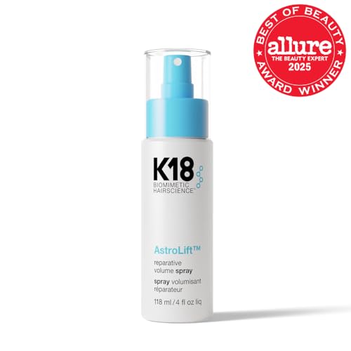 K18 AstroLift™ Reparative Volume Spray, 2-Day Hair Thickening + Hold For Thin, Fine, Fragile Hair, Non-Sticky, Non-Crunchy, Humidity-Resistant Volumizing Spray, 4 Fl Oz - Medaid International