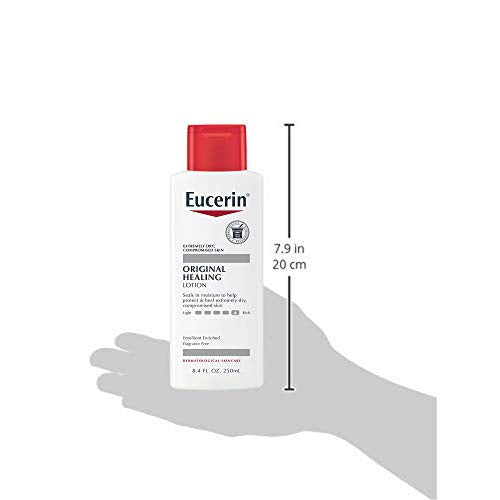 Eucerin Original Healing Lotion - Fragrance Free, Rich Lotion for Extremely Dry Skin - 8.4 fl. oz. Bottle (Pack of 3) - Medaid International