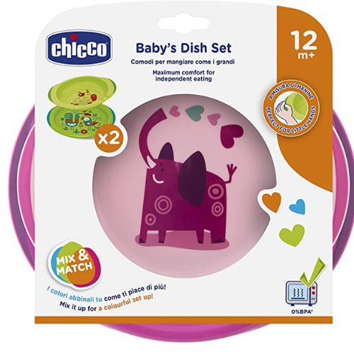 Chicco baby's dish set 12m+ x2 - Medaid International
