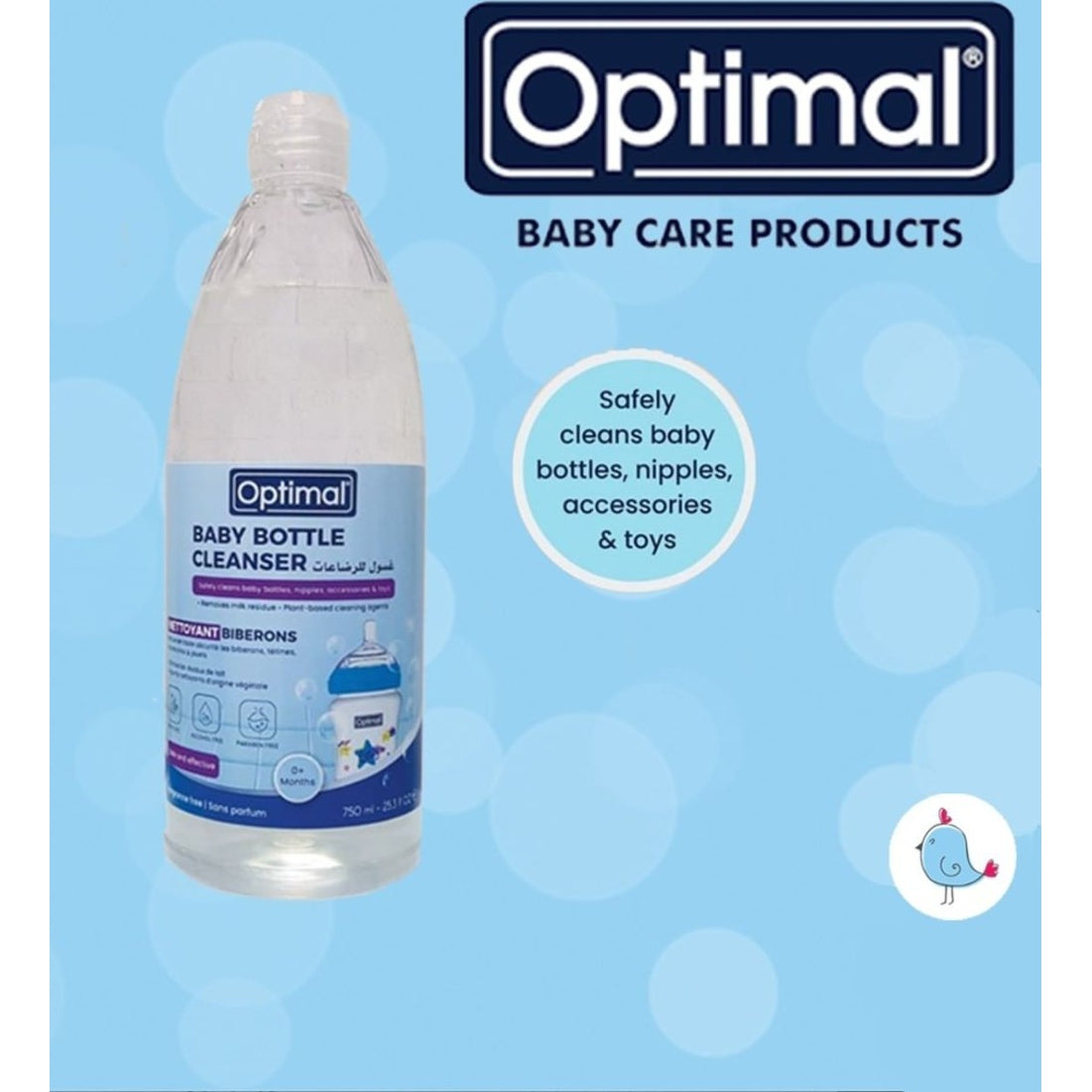 Optimal Baby Bottle Cleanser - 750 ml - Medaid - Lebanon