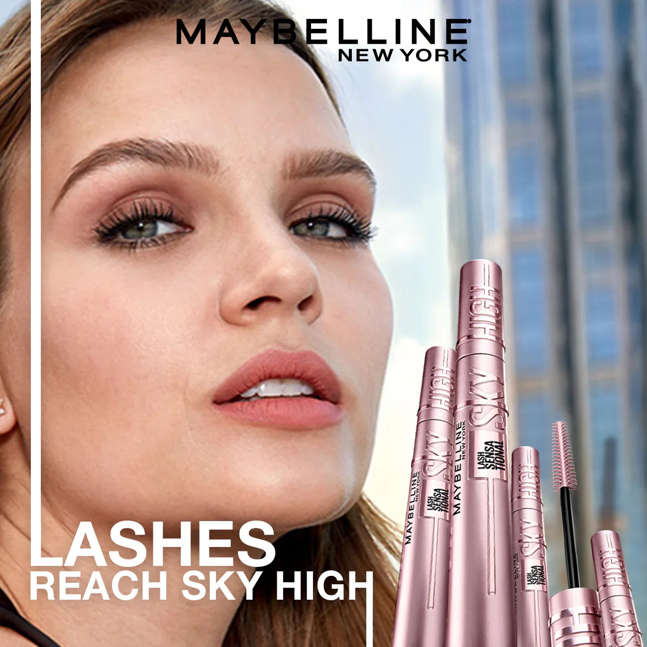 Maybelline New York Lash Sensational Sky High Mascara - Volumizing & Lengthening Black - Medaid International