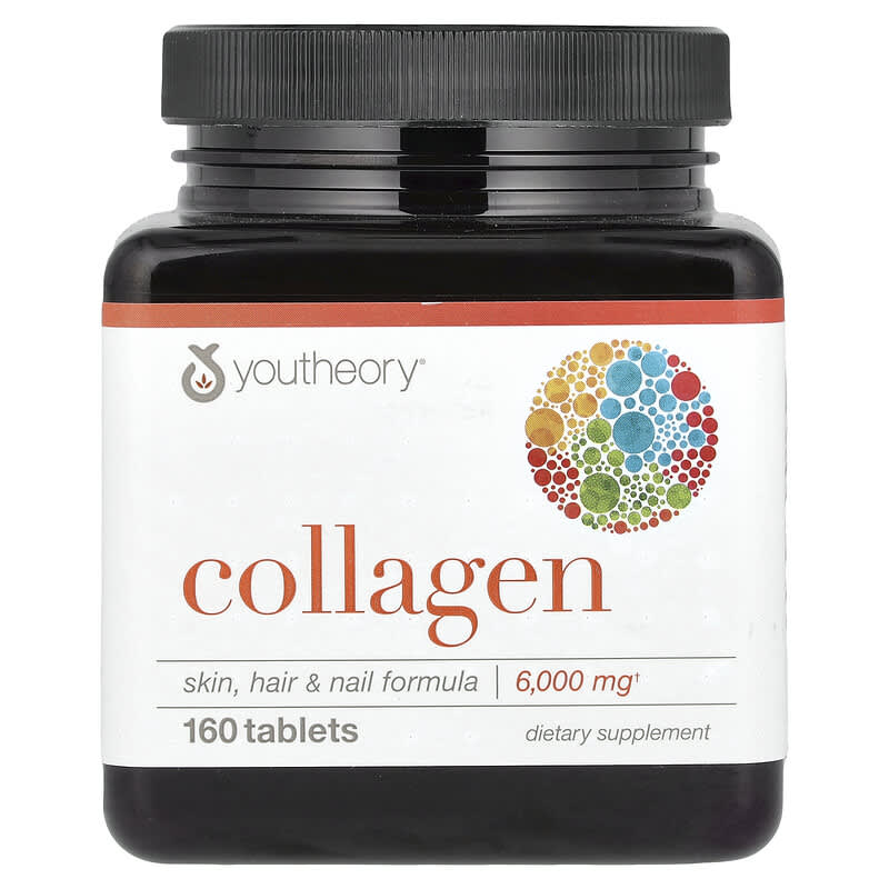 Youtheory, Collagen, 6,000 mg, 160 Tablets - Medaid International