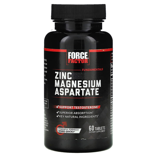 Force Factor, Fundamentals, Zinc Magnesium Aspartate, 60 Tablets - Medaid International