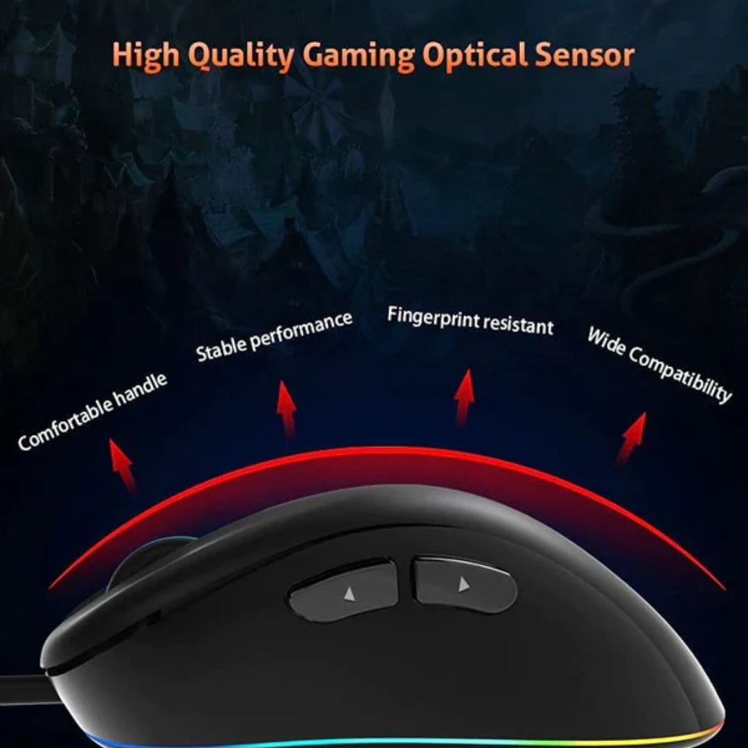 MeeTion GM19 Usb Wired Optical Gaming Mouse With Fcc Standards - Medaid International