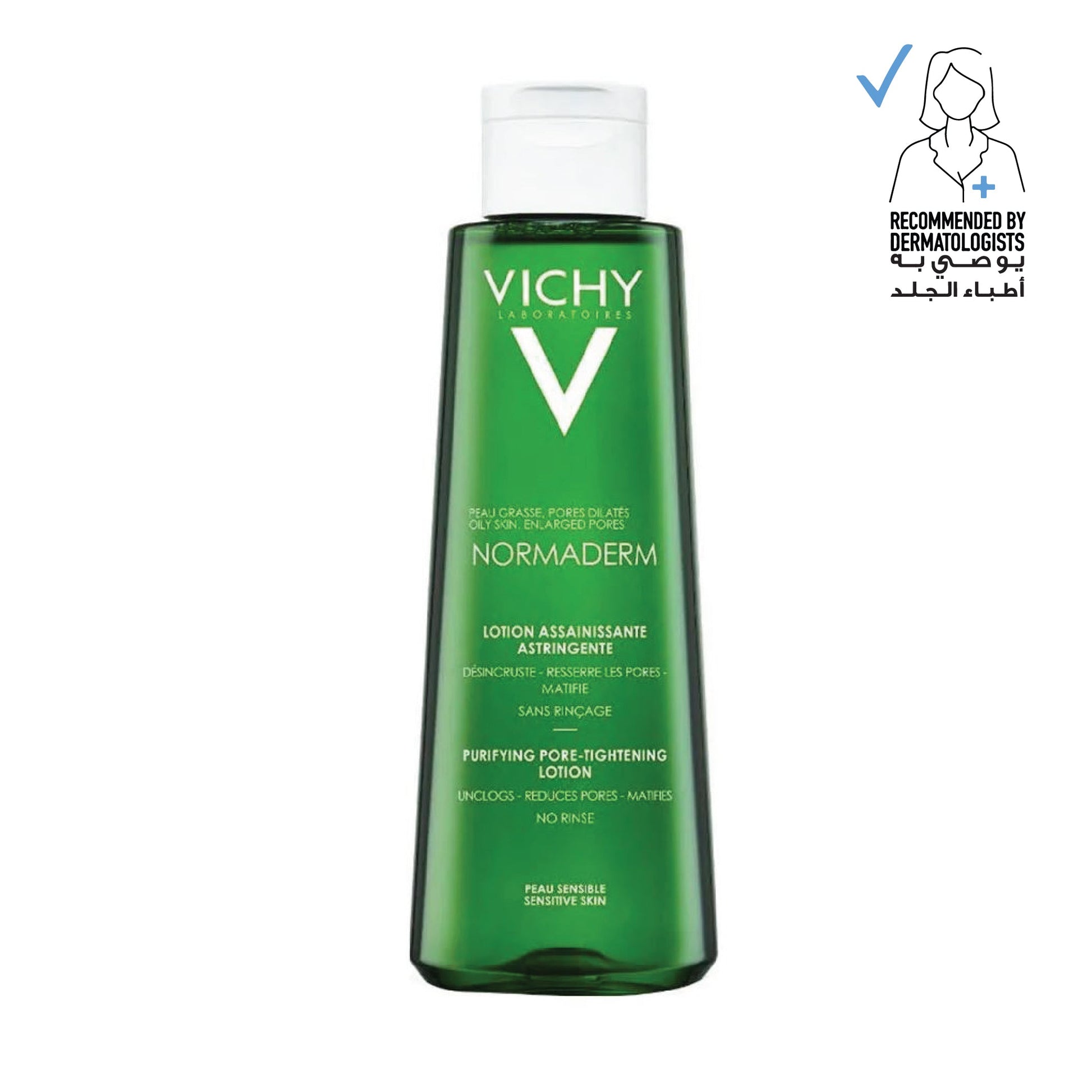 Vichy Normaderm Pore Tightening Toner for Oily/Acne Skin with Salicylic and Glycolic acid - Medaid