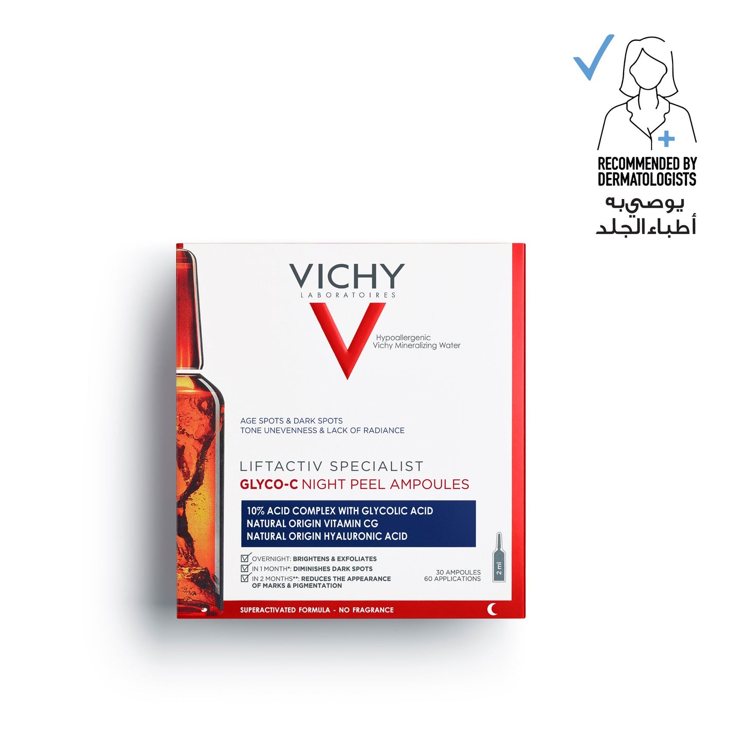 Liftactiv Glycolic Acid Peel Treatment Ampoule with Glycolic acid and Vitamin C