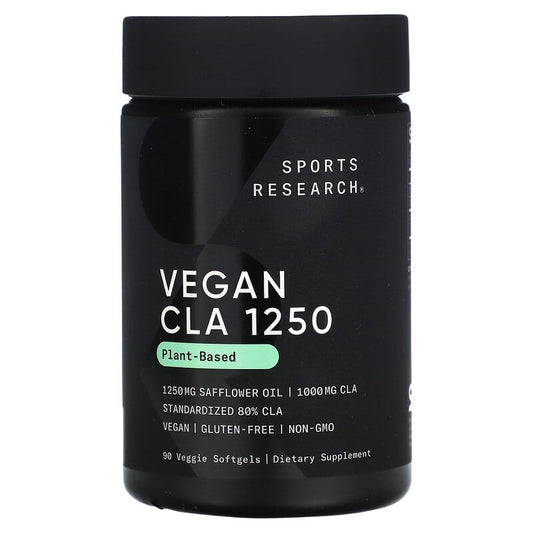 Sports Research, Vegan CLA 1250, 1,250 mg, 90 Veggie Softgels - Medaid International