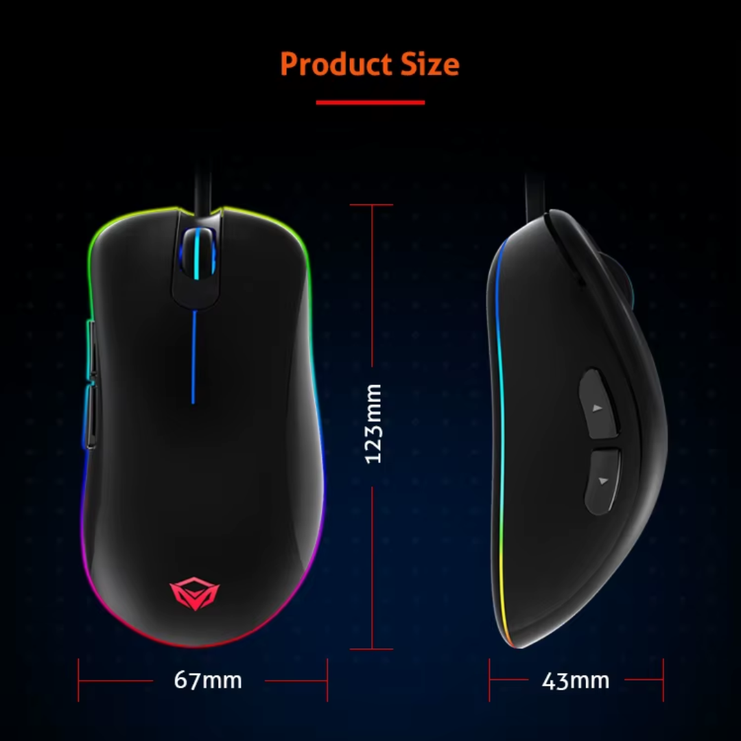 MeeTion GM19 Usb Wired Optical Gaming Mouse With Fcc Standards - Medaid International