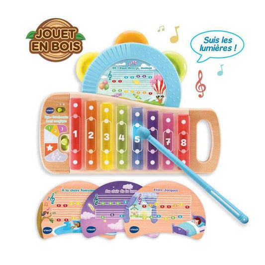Xylo-tambourin Lumi Magique Wood - Medaid International