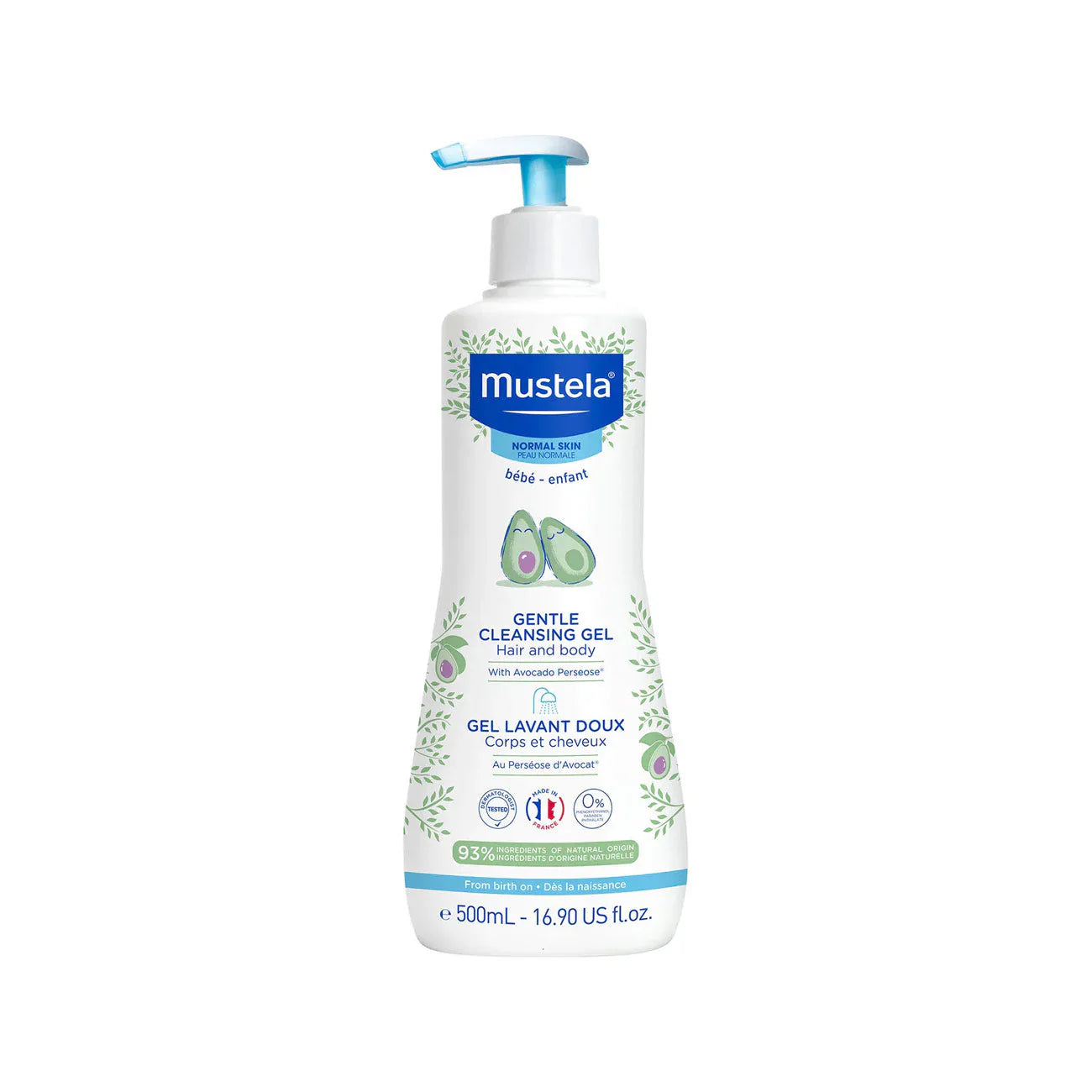 Mustela 2 in 1 Gentle Cleansing Gel Hair And Body 500ml - Medaid