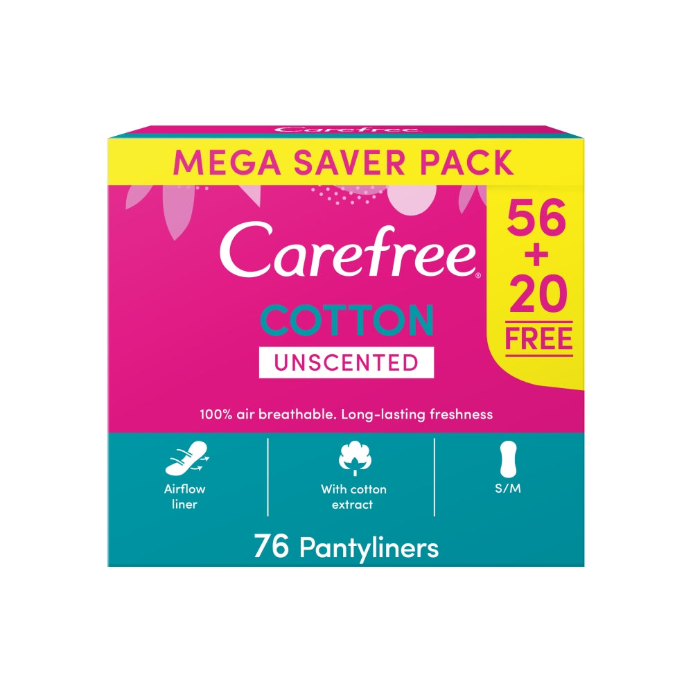 Carefree Normal Cotton Megapack (56+20)'s - Medaid