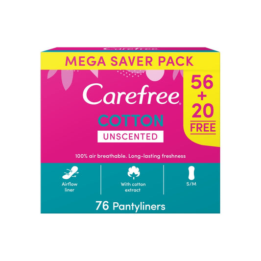 Carefree Normal Cotton Megapack (56+20)'s - Medaid