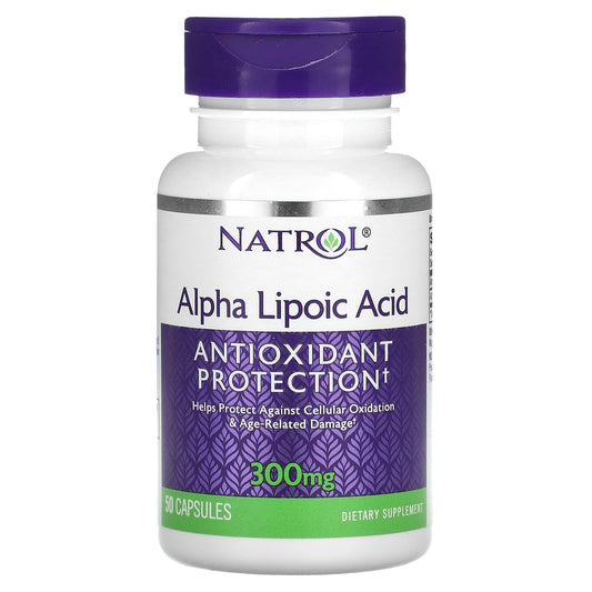 Natrol, Alpha Lipoic Acid, 300 mg, 50 Capsules - Medaid International